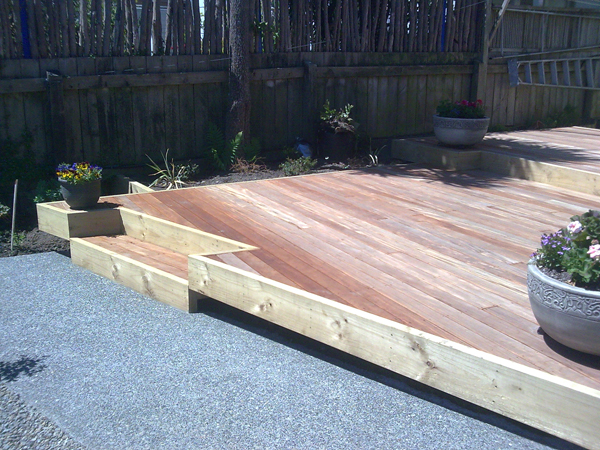 Plantation grown hard wood Deck